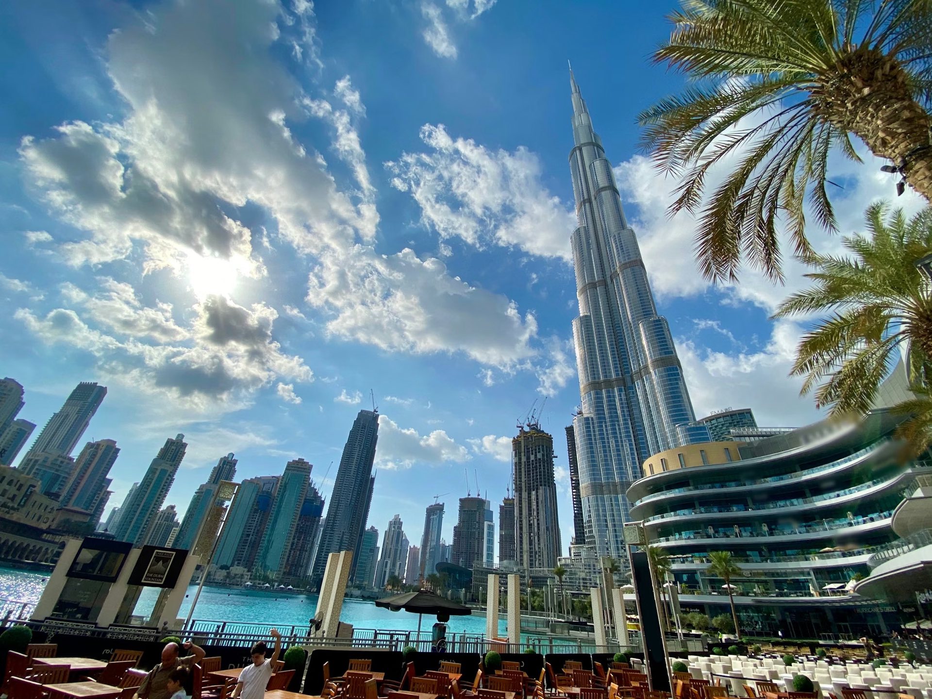 Dubai city skyline at dusk
